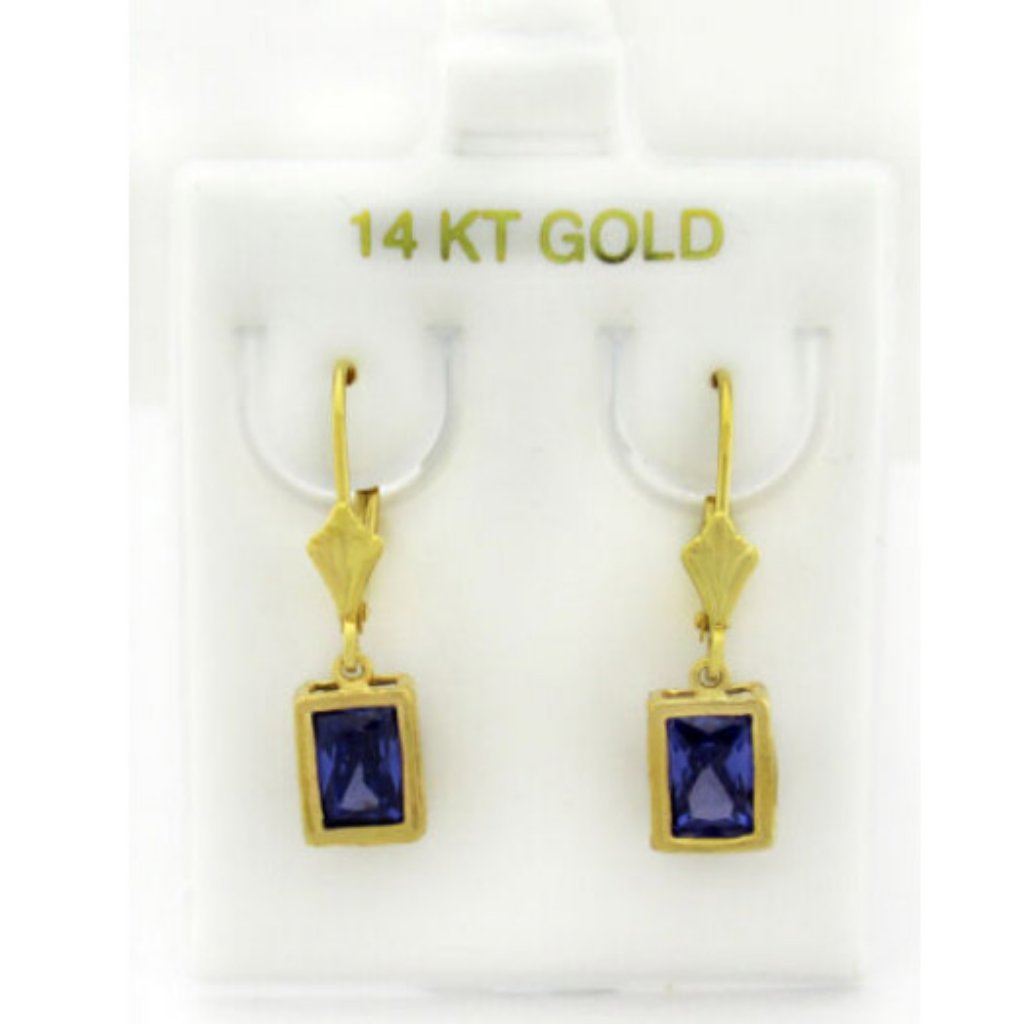 Aaa Deep Tone Tanzanites 2.18 Cts Dangling Earrings 14k Gold